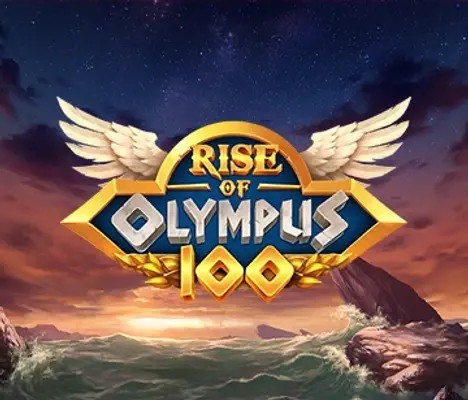 Rise of Olympus 100 online game logo by Play’n GO on solverdecasinopt.com